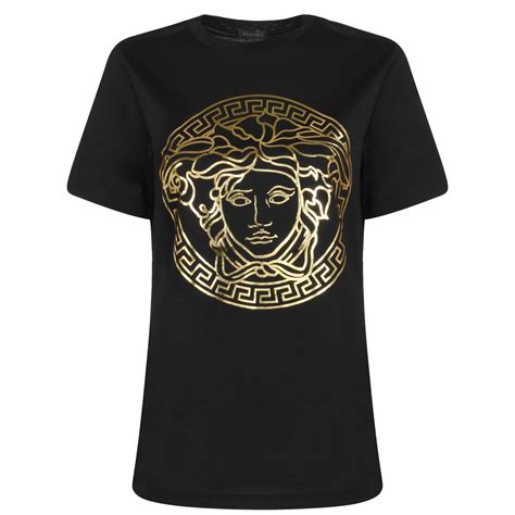 versace women's t shirts|versace t shirt medusa.